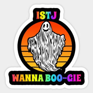 ISTJ Wanna Boogie Groovy Halloween Party Retro Vintage Sticker